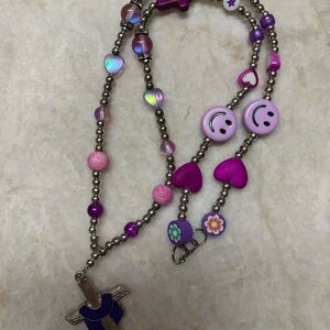 Colorful Beaded Kids y2k Necklace